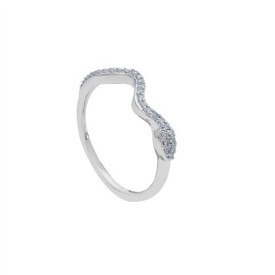 Anello Babila Milano Donna in Oro bianco Diamante 0.10 Ct 290294BB - 290294BB